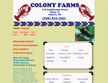 Tablet Screenshot of colonyfarmsauburn.com